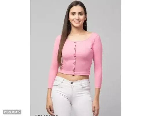 Elegant Lycra Tops For Women-thumb0