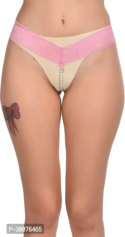 Fashion Women Nylon Thongs Panty Pack Of 1