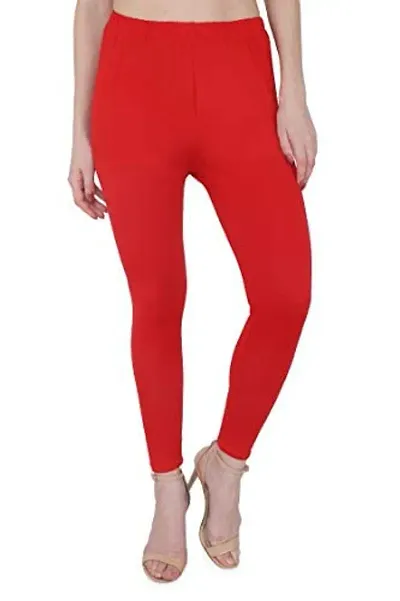 LALIMA Hand Art Women Lycra Premium Skinny Fit Ankle Leggings for Women