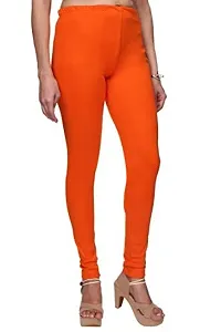 AR fashion Women's Regular Fit Churidar Leggings Orange-thumb1