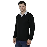 AXOLOTL Premium Woolen Solid Formal Sweater for Men-thumb2