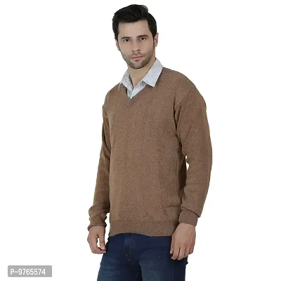 AXOLOTL Premium Woolen Solid Formal Sweater for Men-thumb3