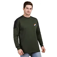 AXOLOTL Military Olive Green Color Patch Style Commando T-Shirt for Men (XX-Large)-thumb3
