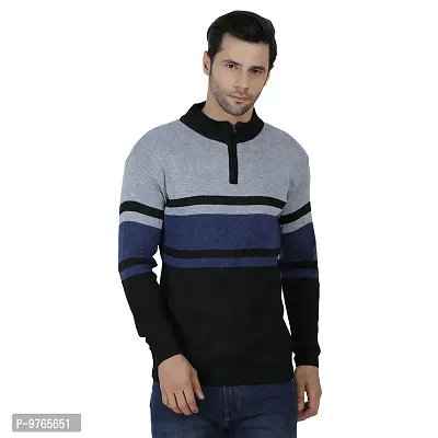 AXOLOTL Wool Blend Men Stylish Sweater-thumb0