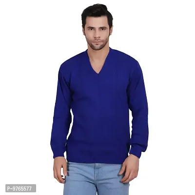 AXOLOTL Premium Woolen Solid Formal Sweater for Men-thumb0
