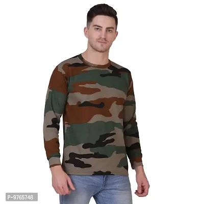AXOLOTL Army/Military Force Style Camouflage T-Shirt for Men (Medium)-thumb4