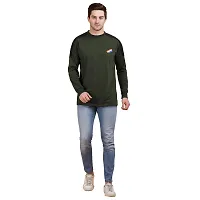AXOLOTL Military Olive Green Color Patch Style Commando T-Shirt for Men (XX-Large)-thumb4