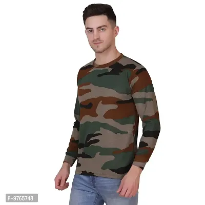 AXOLOTL Army/Military Force Style Camouflage T-Shirt for Men (Medium)-thumb2