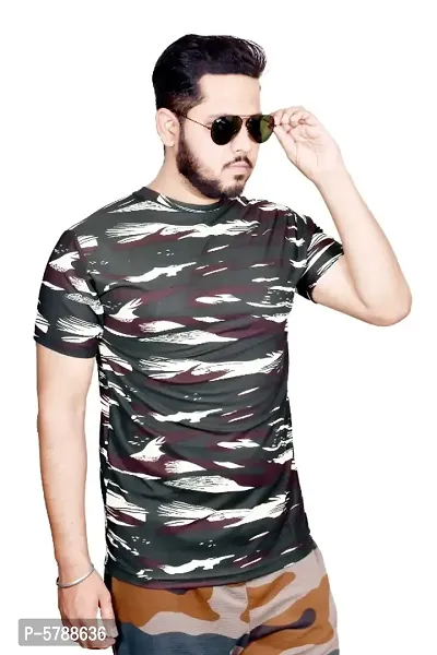 AXOLOTL Army Style Polyester Sport Fabric T-shirt for men-thumb0