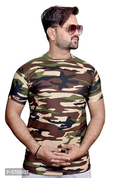 AXOLOTL Army Style Polyester Sport Fabric T-shirt for men