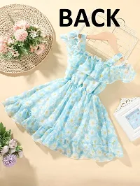 Cute Georgette Floral Printed Frock Dress for Kids-thumb1