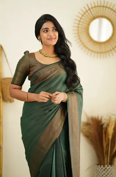 Stylish Art Silk Multicoloured Saree With Blouse Piece