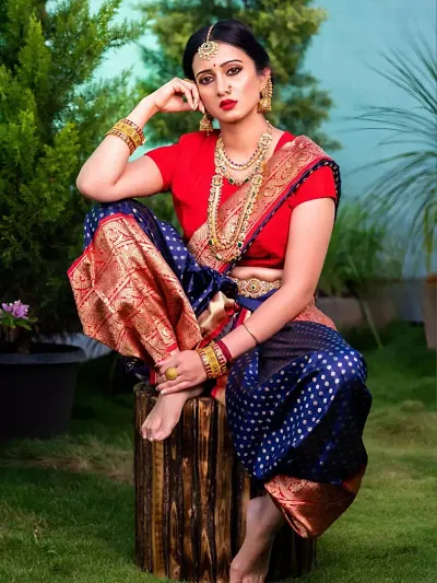 Hot Selling Art Silk Saree with Blouse piece 