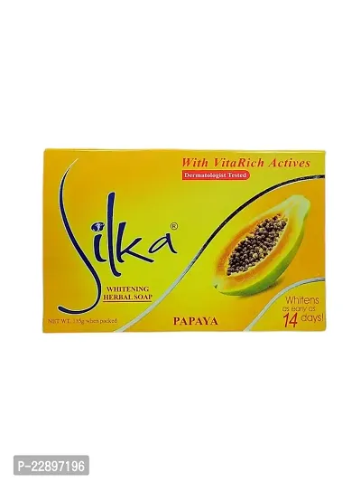 Silka papaya Herbal whitening soap with Dermatologist Tested