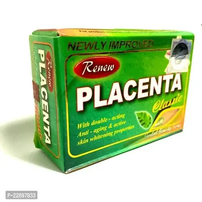 Renew Placenta Classic With double - Acting Anti-Aging/Skin Whitening Soap (135g)