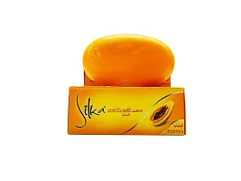 Silka Skin Whitening Soap, Papaya, 135g-thumb1