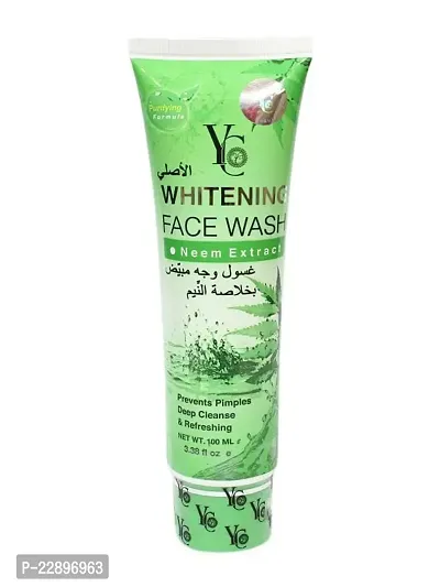 YC Whitening Face Wash for Oily Skin Enriched with Neem Clears Clogged Pores Exfoliates Gently (YC431) 100 ml-thumb0