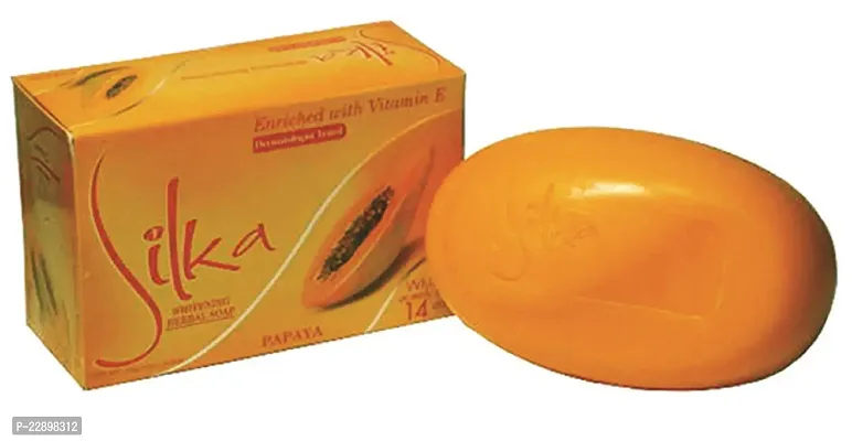 SILKA PAPAYA WHITENING SOAP 135gm (Pack of 2)-thumb2