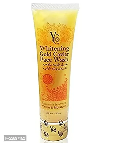 YC Whitening Gold Caviar Face Wash Rejuvenating Treatment Whiten and Moisture Gentle Cleansing Glowing Face 100 ml Face Wash for Men (Pack of 1)
