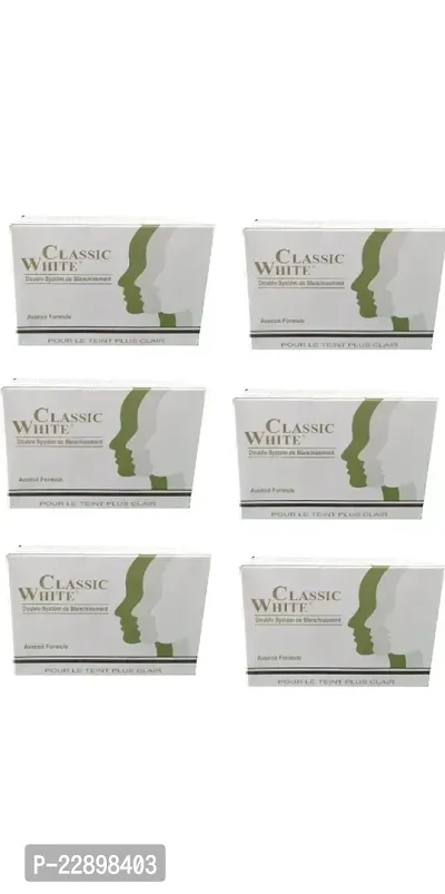 Classic White soap Skin Whitening Soap System Soap-100 Gms Pack of 6