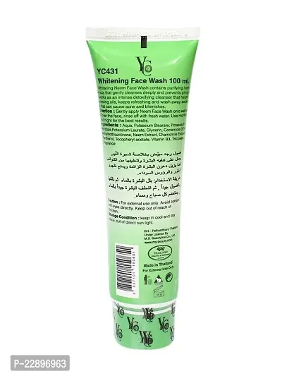YC Whitening Face Wash for Oily Skin Enriched with Neem Clears Clogged Pores Exfoliates Gently (YC431) 100 ml-thumb2