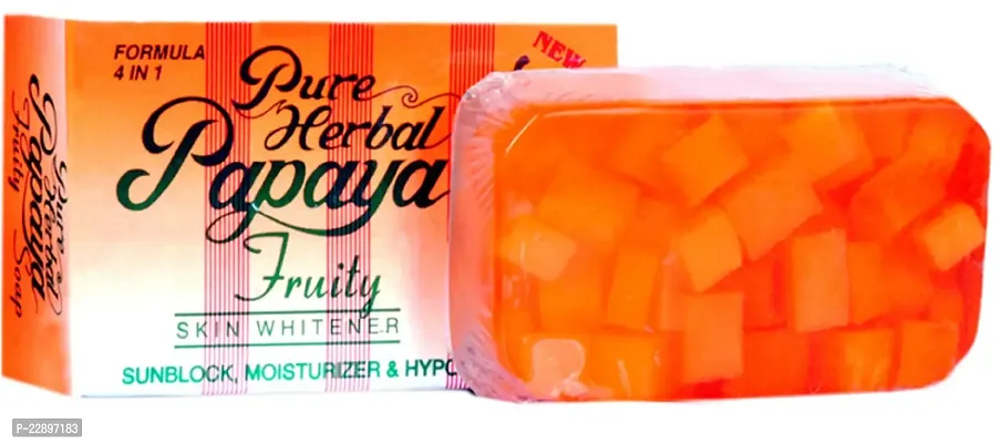 Simi, Pure Herbal Papaya Fruity 4 In 1 Skin Whitening Soap (135 g)