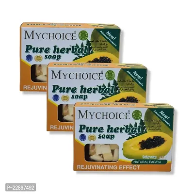 Mychoice Papaya Herbal Soap 100g (Pack of 3)