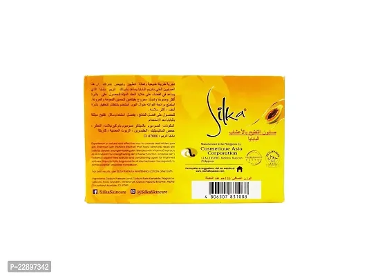 Silka Skin Whitening Soap, Papaya, 135g-thumb4