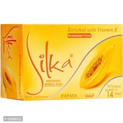 SILKA PAPAYA WHITENING SOAP 135gm (Pack of 2)-thumb4