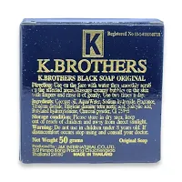 K Brothers Black Soap For Black Spot Mask On Face 50g-thumb3