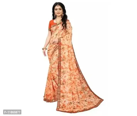 Fancy Georgette Saree with Blouse Piece for Women