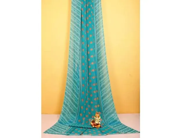  Georgette Saree with Blouse piece 