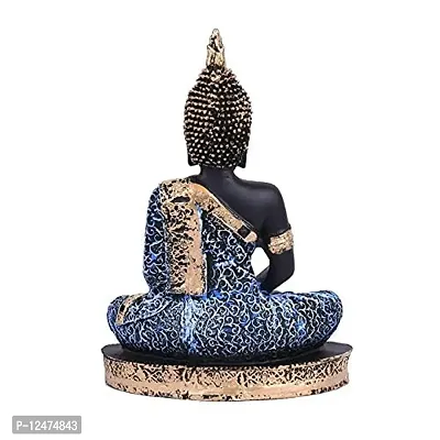 Surbhii creations Meditating Samadhi Buddha for Home  Office Decor (Blue Samadhi)-thumb3