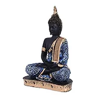 Surbhii creations Meditating Samadhi Buddha for Home  Office Decor (Blue Samadhi)-thumb3