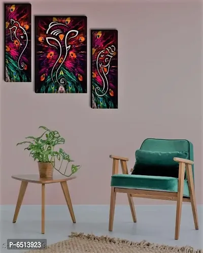 Modern Ganesh Digital Reprint Mdf Painting For Living Room ,Hotel (12*18 Inch)-thumb2