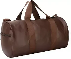 BROWN GYM DUFFLE BAG-thumb1