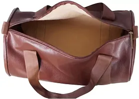 BROWN GYM DUFFLE BAG-thumb3