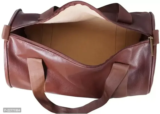 BROWN GYM DUFFLE BAG-thumb4