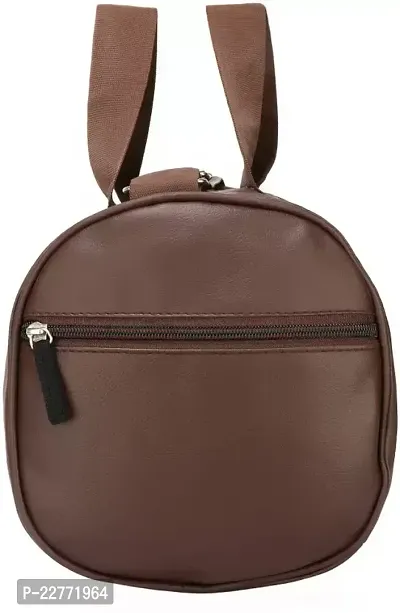 BROWN GYM DUFFLE BAG-thumb3