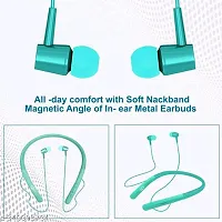 Bluetooth Wireless Headset Neckband with Long Lasting Playtime Upto 48 Hrs,-thumb1