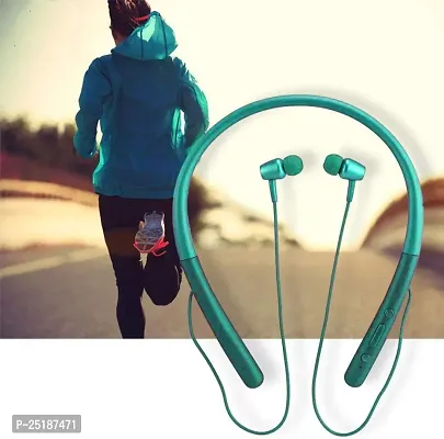 Bluetooth Wireless Headset Neckband with Long Lasting Playtime Upto 48 Hrs,-thumb3