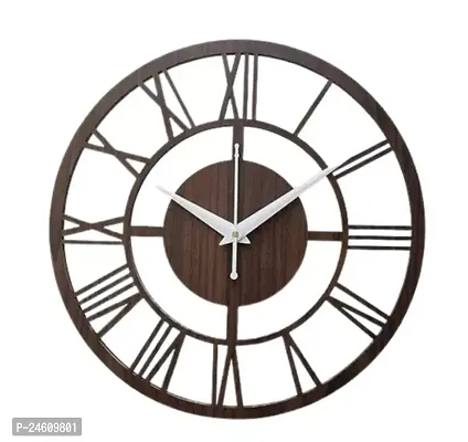 Designer Craft Wooden Silent Quartz Movement Wall Clocks-thumb0