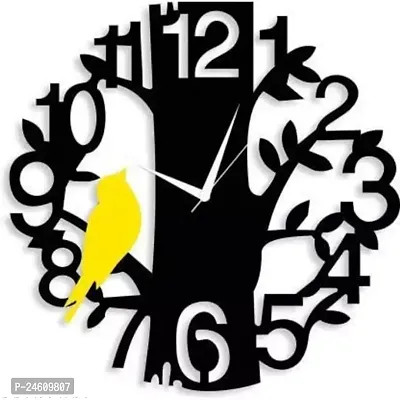 Designer Bold And Beautiful Big Number Wooden Wall Clocks-thumb0