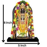 Wood Ram Lala 3D Digital Painted Table Top MDF Frame Ram Lala Ayodha Murti Idol Showpiece Statue-thumb2