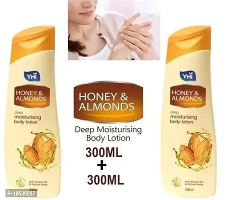 Honey And Almond Body Lotion For Winter Soft Skin- Pack Of 2, 300 ml each-thumb0