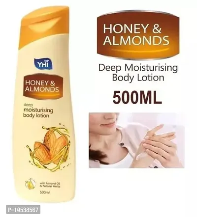 HoneyandAlmond Body Lotion For Winter soft Skin pack of 500 Ml