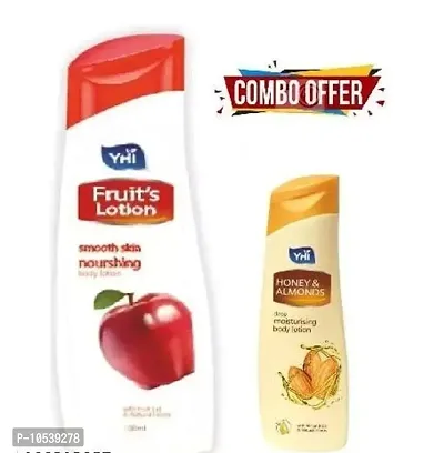Fruit Body Lotion- 500 Ml And Free 100 Ml Honey And Almonds Body Lotion