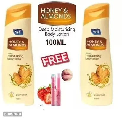 Almond Pink Magic Lip Balm Combo Body Lotions- 3 Pieces