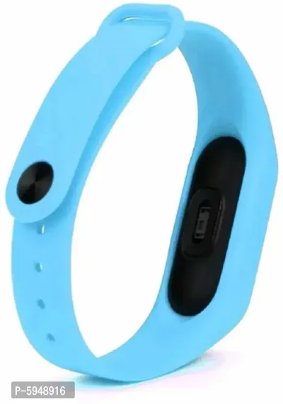 Silicone Slim Digital LED Black & Pink & Sky Blue Band Watch - Combo Set of 3 Watch for Kids Boys and Girls-thumb3