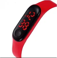 Silicone Slim Digital LED Red &  Blue & Yallow Band Watch - Combo Set of 3 Watch for Kids Boys and Girls-thumb3